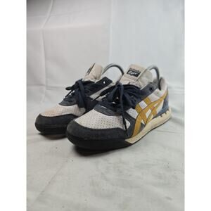 ASICS Onitsuka Tiger 1183B510 White Gold Black Shoes SIZE 6